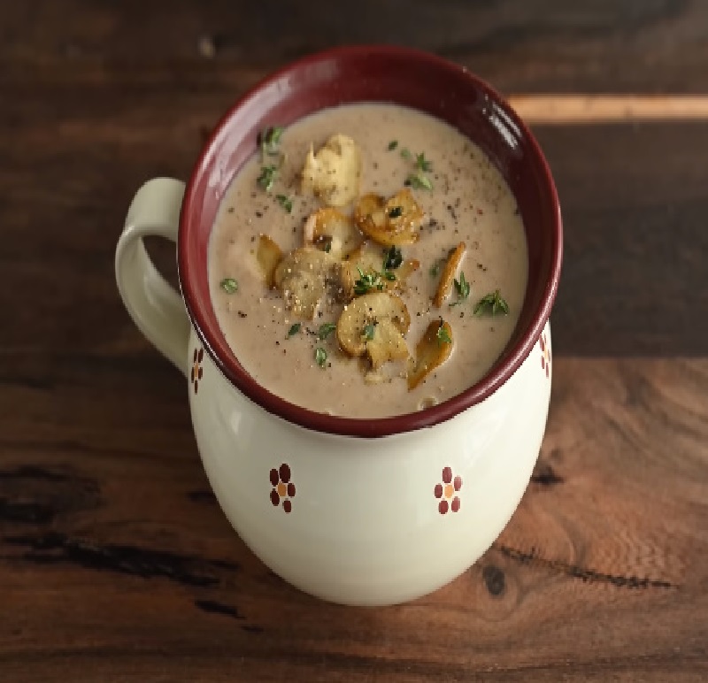 Chestnut Soup Mushrooms