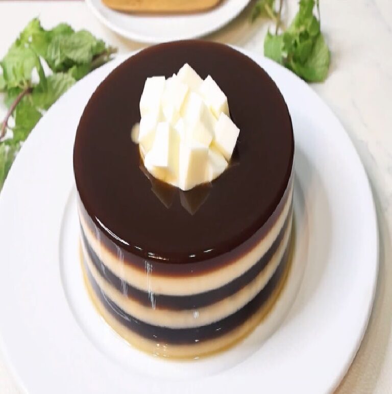 Coffee Milk Agar Cake - Cookie And Katie