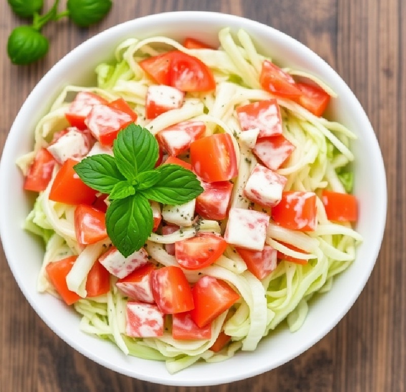 Creamy Cabbager Tomato Salad