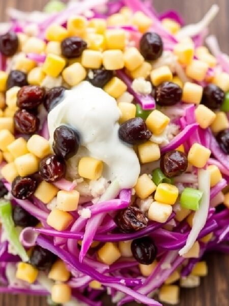 Creamy Corn Cabbage Salad