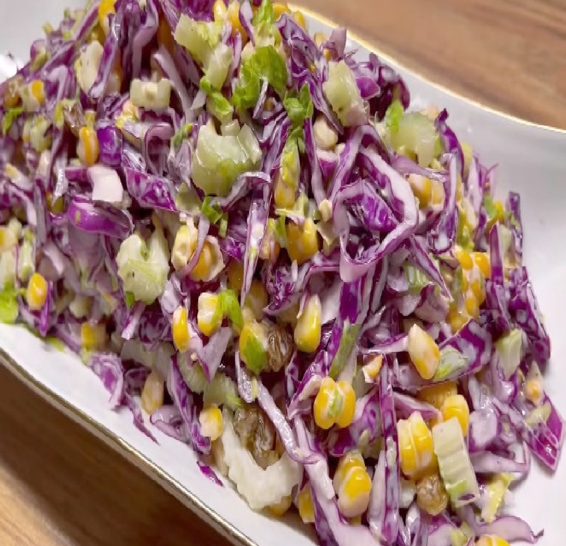 Creamy Corn Cabbage Salad