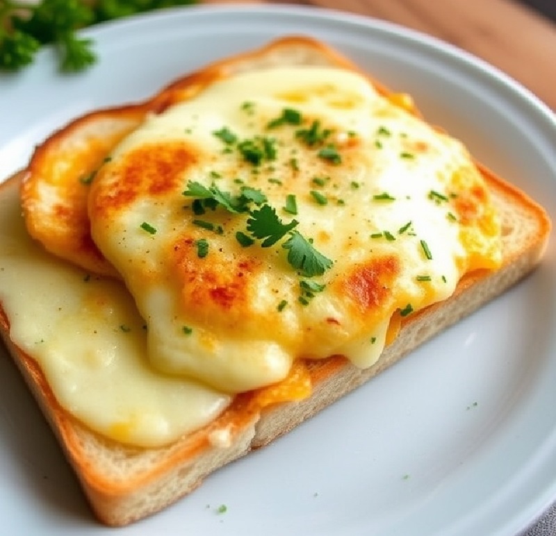 Crispy Egg Cheese Toast