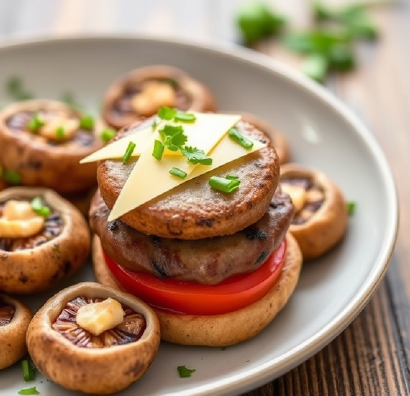 Mini Mushroom Burgers