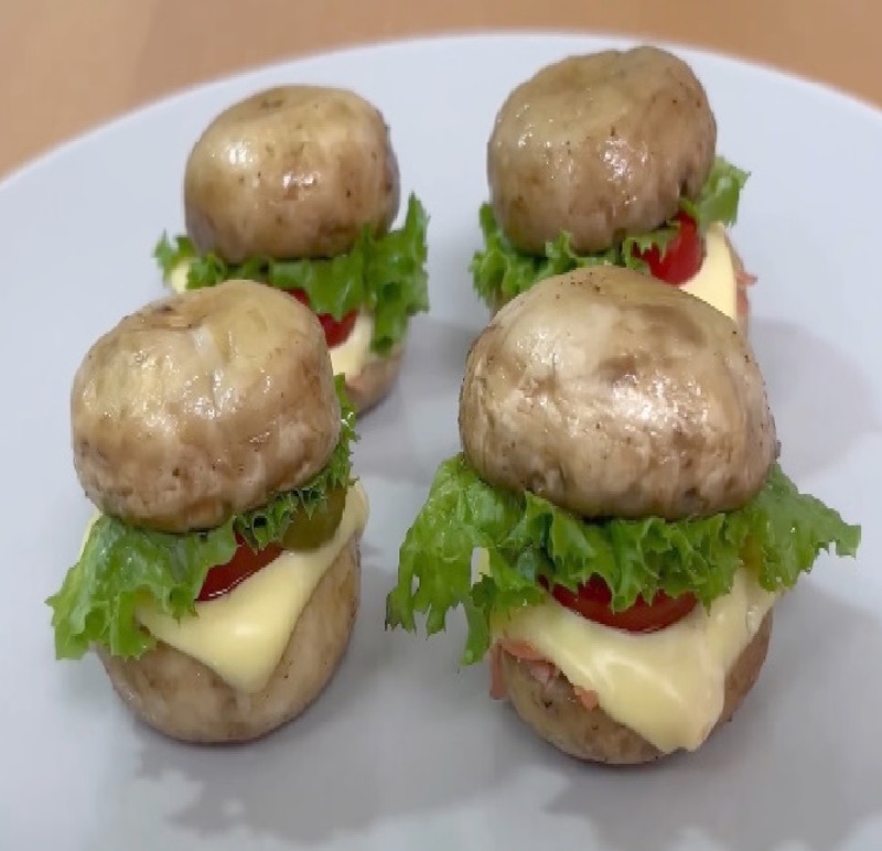 Mini Mushroom Burgers