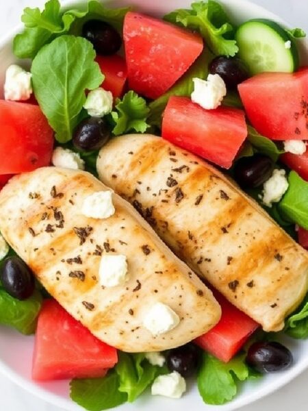 Watermelon Chicken Salad