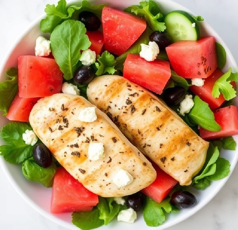 Watermelon Chicken Salad