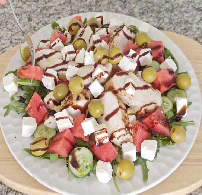 Watermelon Chicken Salad