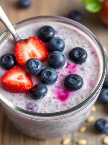 Blueberry Chia Seed Pudding