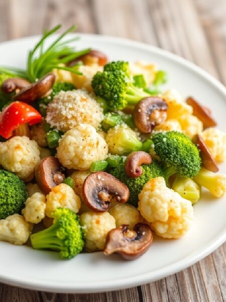 Broccoli Cauliflower & Mushroom Recipe