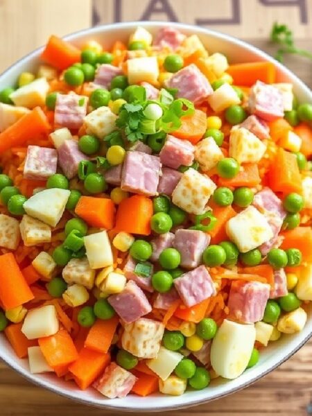 Salad Carrot Ham