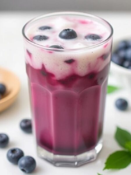 Blueberry Iced Latte