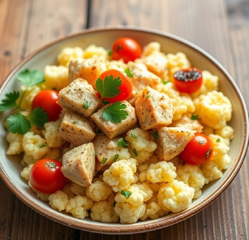 Cauliflower Chicken Skillet