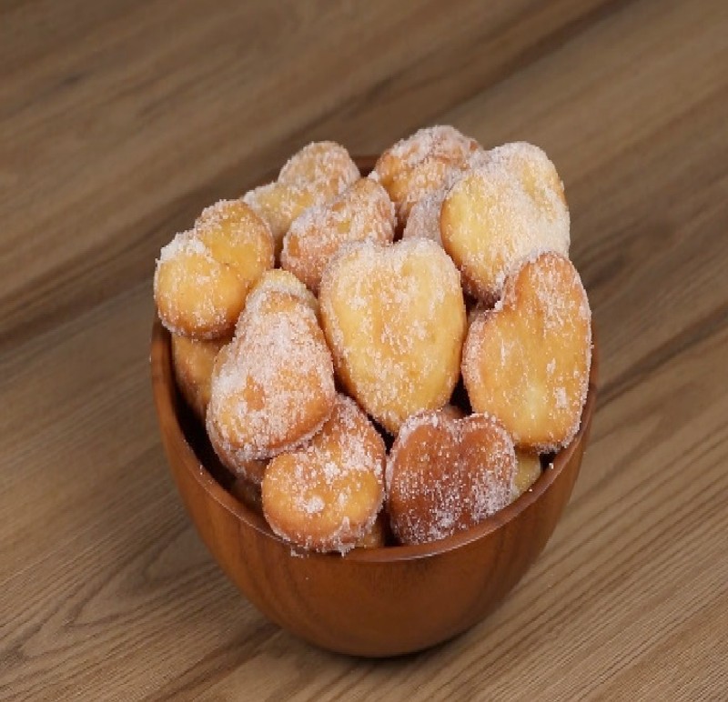 Heart Shaped Potato Doughnuts