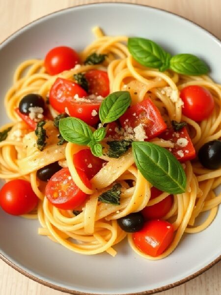 Tomato Tagliatelle Pasta