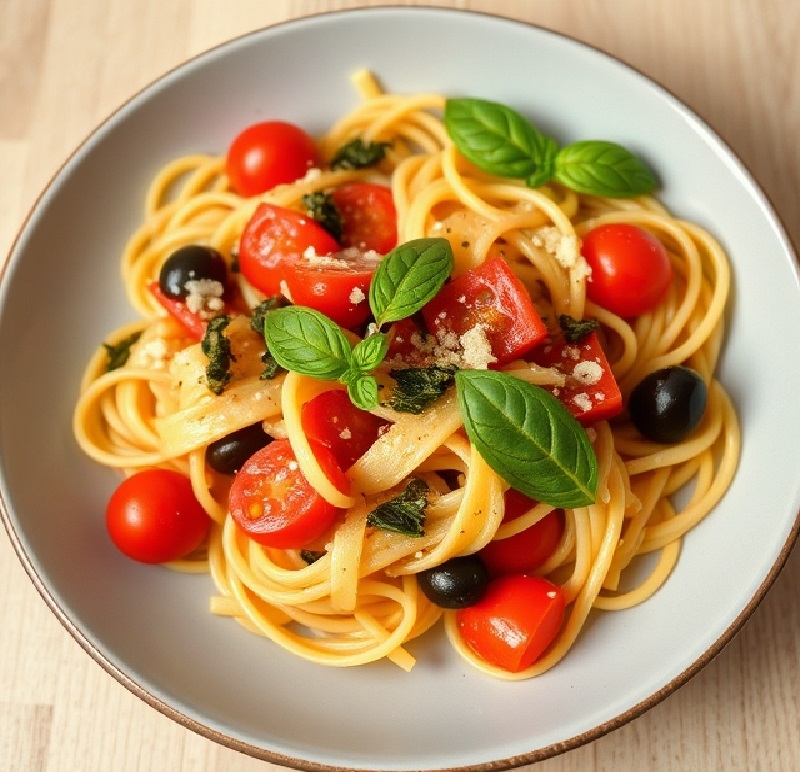 Tomato Tagliatelle Pasta