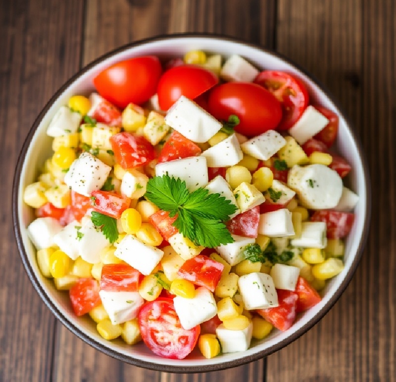 Creamy Tomato Corn Salad