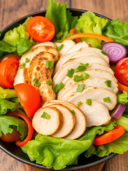 Delicious Chicken Vegetable Salad