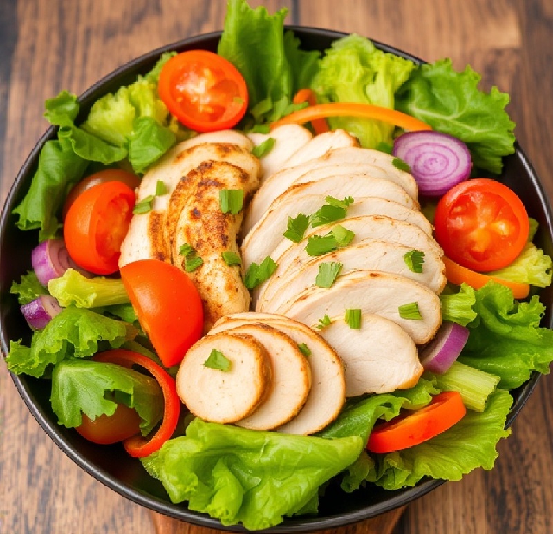 Delicious Chicken Vegetable Salad