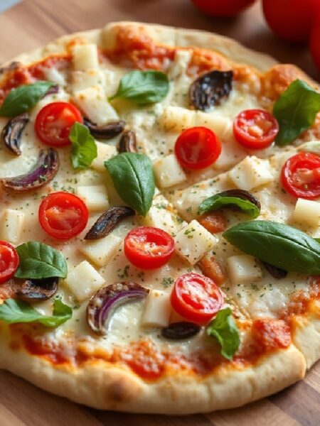 Eggplant Pizza Vegetables