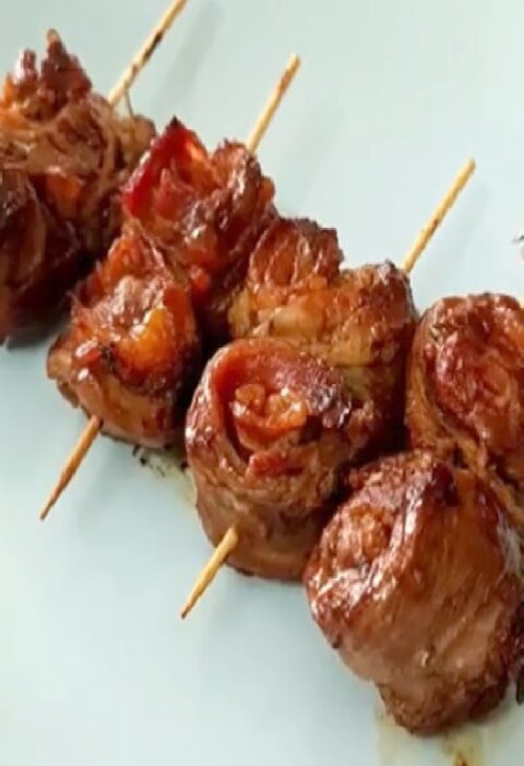 Bacon-Wrapped Meat Rolls