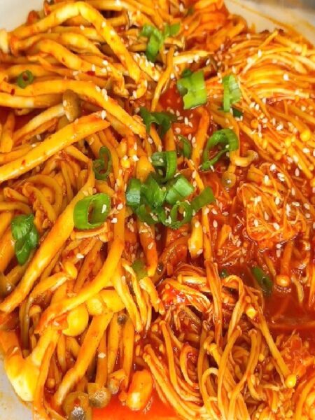 Spicy Enoki Mushrooms