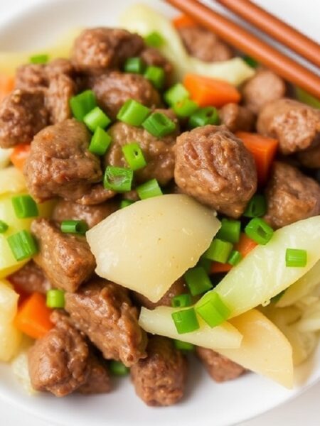 Beef and Cabbage Stir Fry