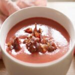 Creamy Beet Soup Bacon