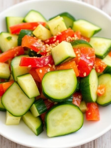 Cucumber Pepper Salad