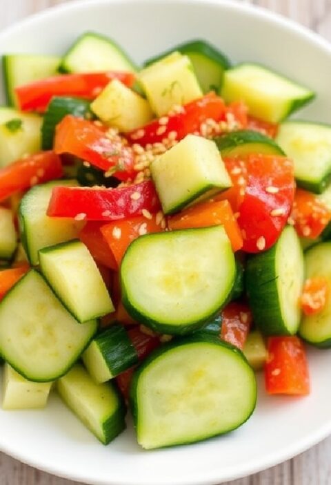 Cucumber Pepper Salad