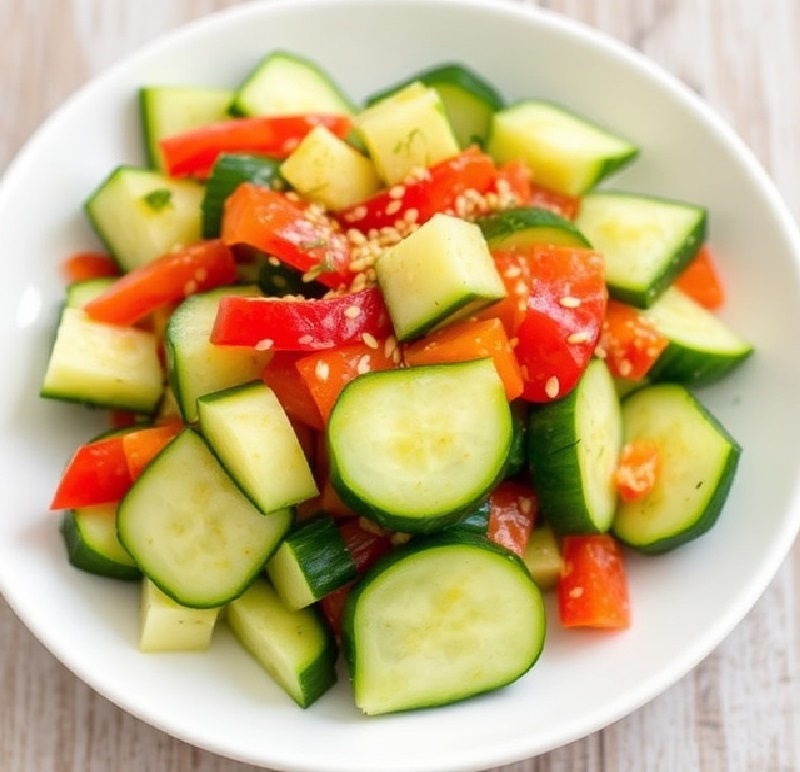 Cucumber Pepper Salad