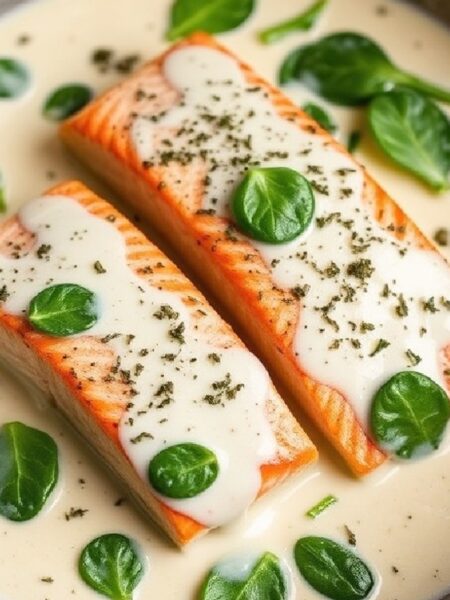 Salmon In Cream Sauce