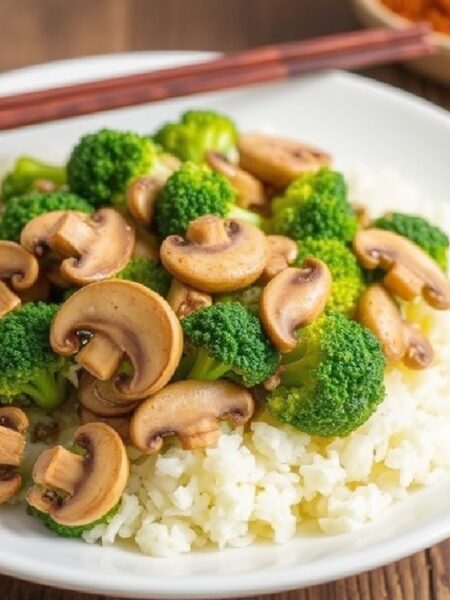 Broccoli and Mushroom Stir-Fry