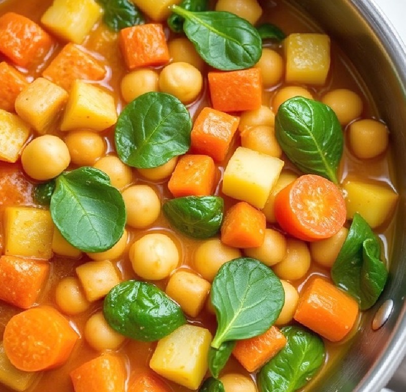 Chickpea and Spinach Soup