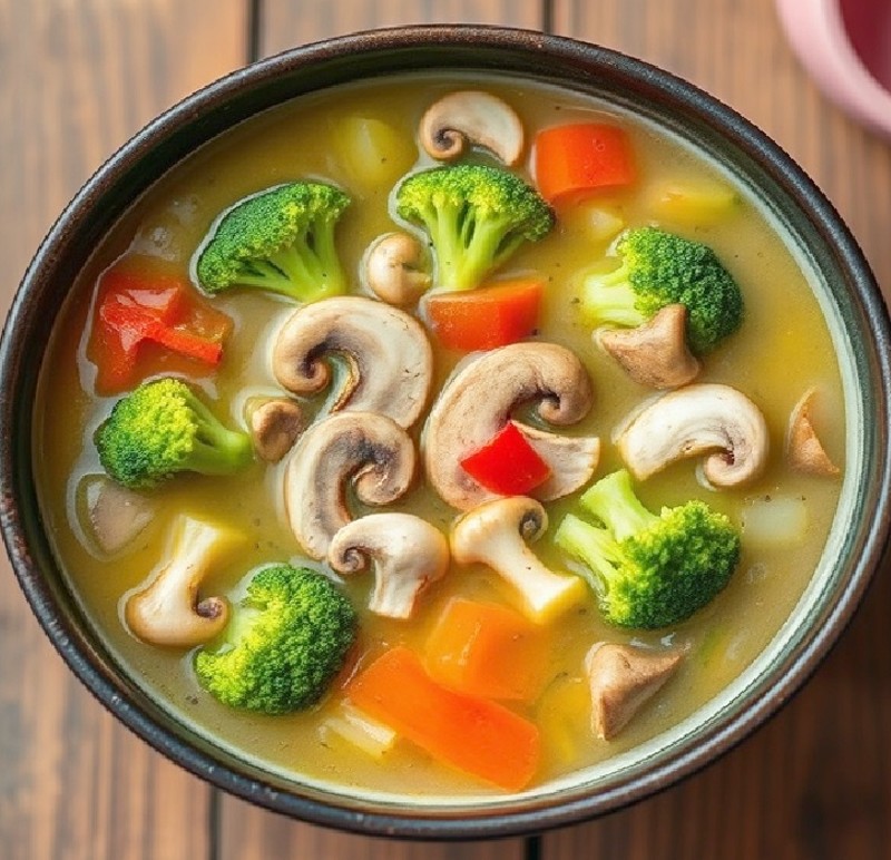 Mushroom & Broccoli Soup