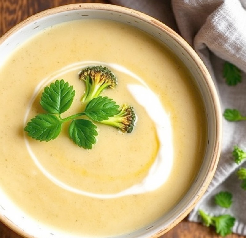 Roasted Broccoli Cream Soup