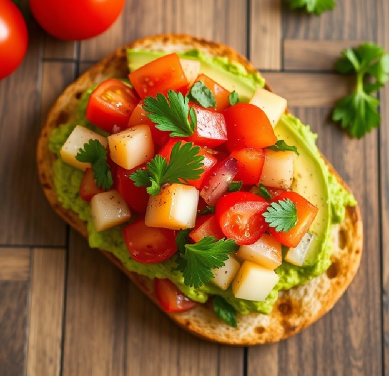 Avocado Toast with Tomato