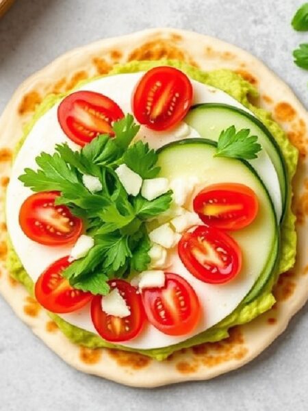 Avocado and Egg Pita