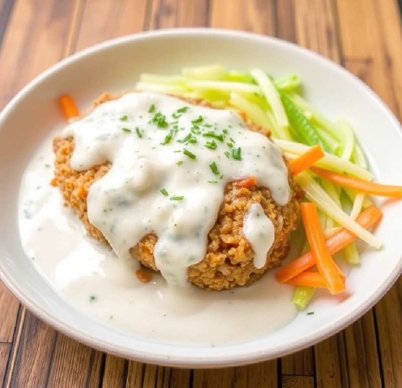 Baked Minced Meat with Cream Sauce