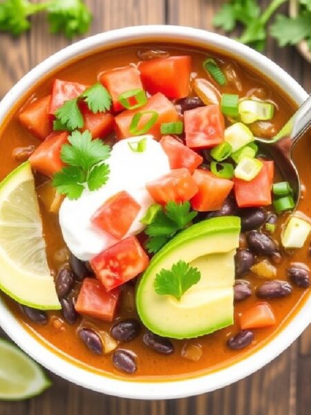 Black Bean and Tomato Soup