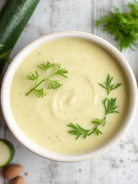 Creamy zucchini Soup with Dill