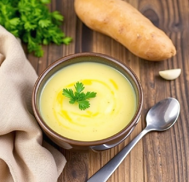 Easy Potato Soup Vegan Recipe indulge in a comforting bowl of creamy, flavorful soup made with wholesome plant-based ingredients.