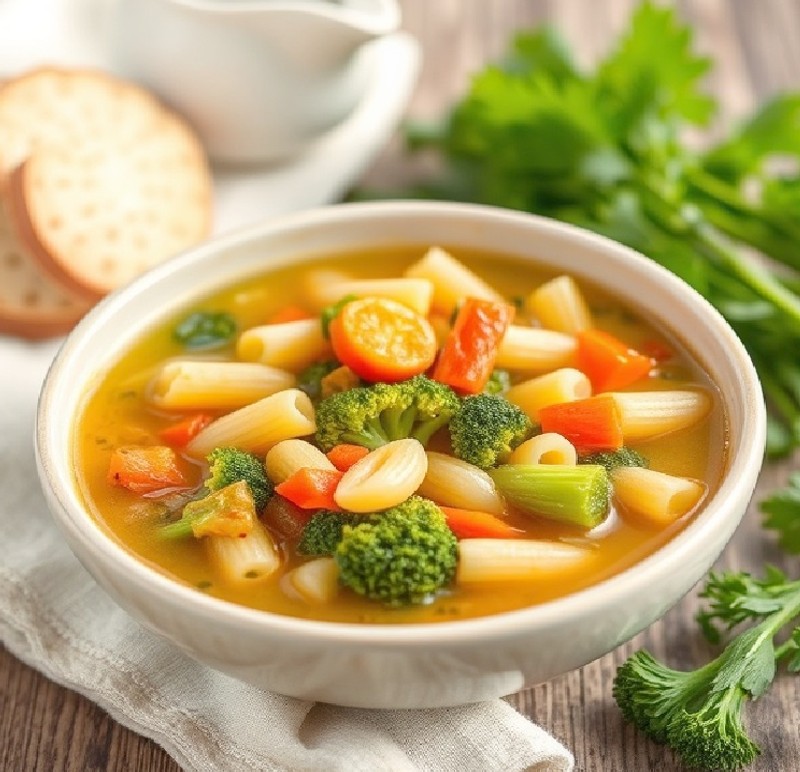 Easy Vegetable Pasta Soup Recipe