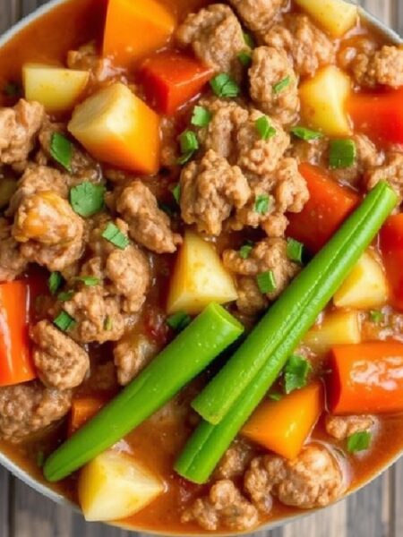 Ground Beef and Vegetable Stew