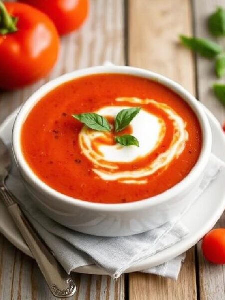 Roasted Red Pepper and Tomato Soup