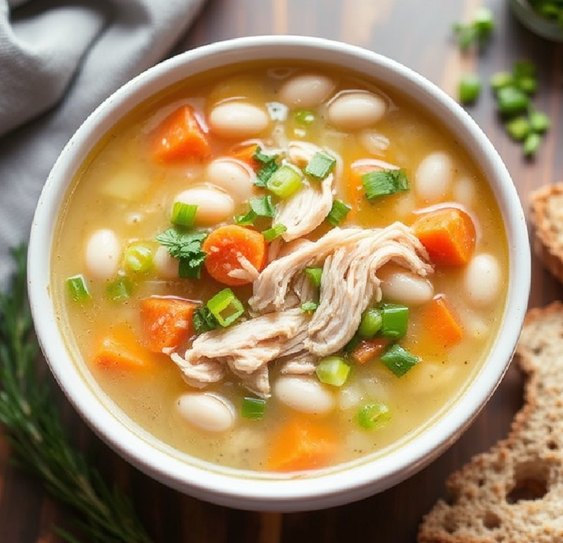 Smoky Chicken and White Bean Soup