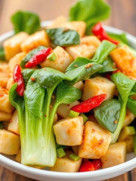 Stir-Fried Chicken and Bok Choy Recipe