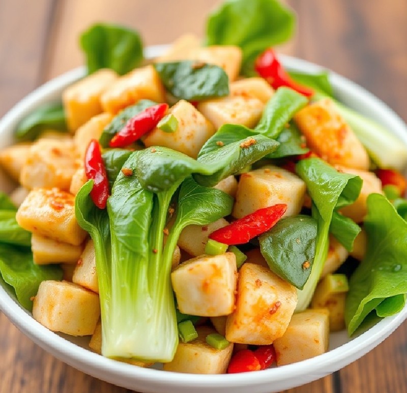 Stir-Fried Chicken and Bok Choy Recipe