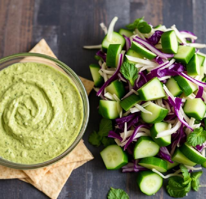 Avocado Spinach Tortilla Chips