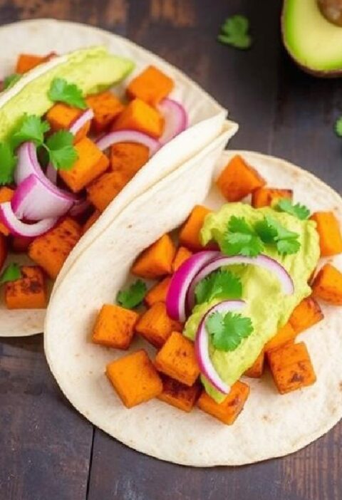 Avocado Sweet Potato Tacos Recipe