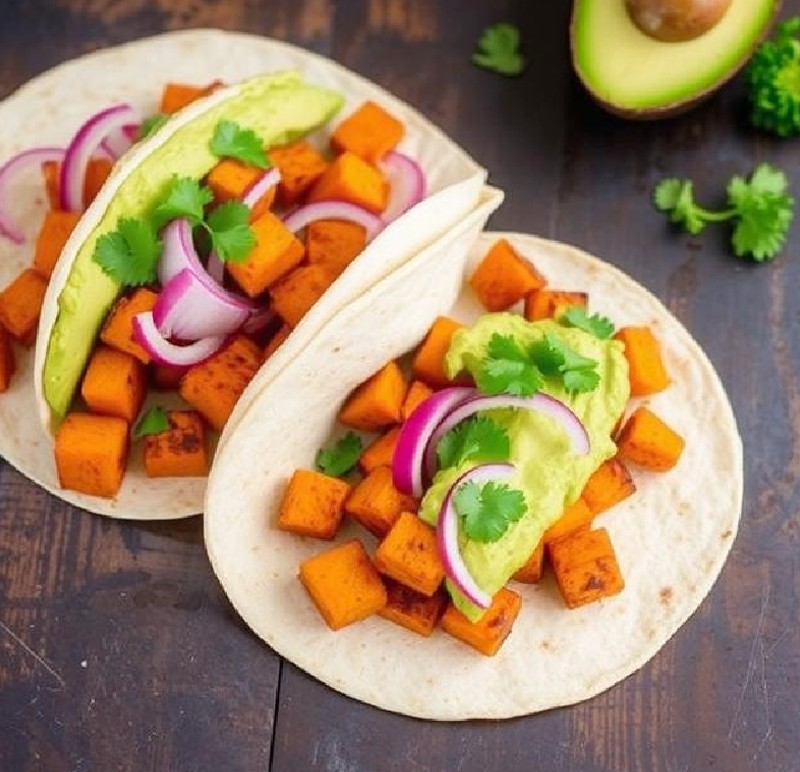 Avocado Sweet Potato Tacos Recipe